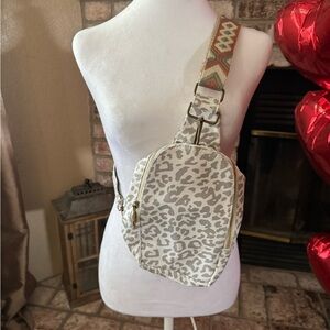 Leopard Print Crossbody Bag